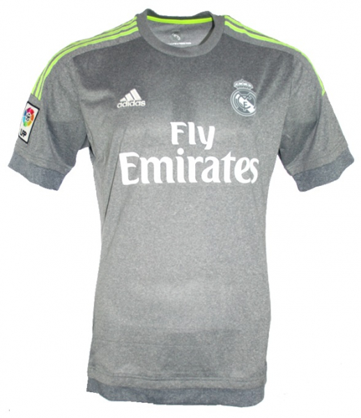 Adidas Real Madrid Trikot 11 Gareth Bale 2015/16 Away Grau Herren L