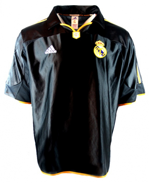Adidas Real Madrid Trikot 7 Raul 1999/01 Ohne sponsor statt Teka CL Schwarz Herren XL