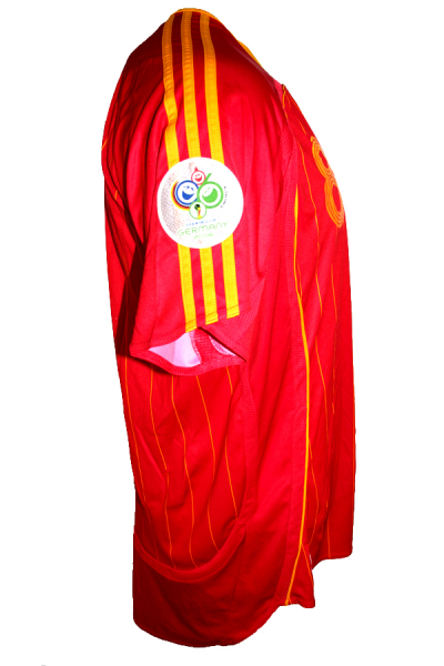 Adidas Espana camiseta 8 Xavi Copa del Mondo rojo senor L