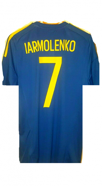 Adidas Ukraine Trikot 7 Andrij Jarmolenko Iarmolenko Yarmolenko Euro 2016 heim blau Herren M