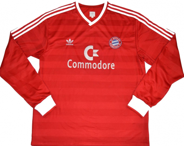Adidas FC Bayern München Trikot Commodore 1986/87 heim rot Herren M