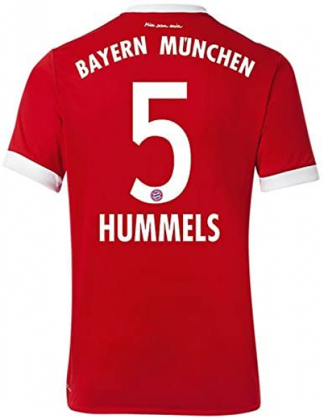 Adidas FC Bayern München Trikot 5 Mats Hummels 2017/18 Heim Telekom T-com rot Herren XL