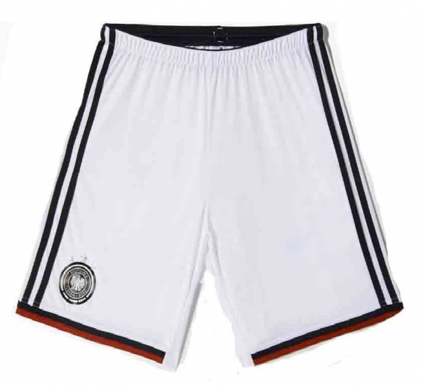 Adidas Deutschland Trikot-Shorts WM 2014 DFB heim weiß Hose 3 Sterne Herren M oder L