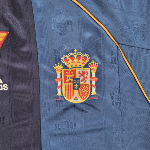 Adidas Spanien Trikot WM 1998 Weltmeisterschaft 98 France auswärts marine Herren M