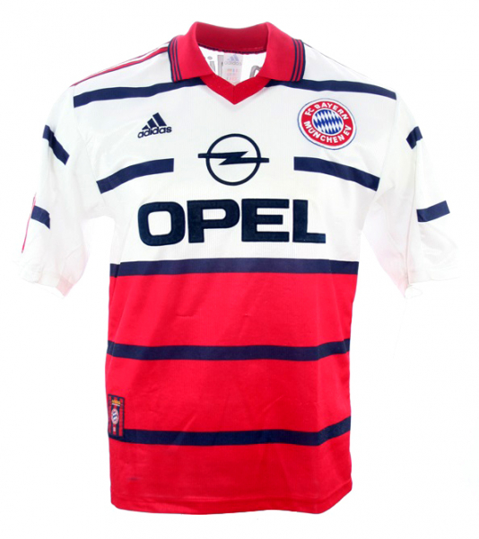Adidas FC Bayern München Trikot 9 Giovane Elber 1999/2000 Opel Herren S-M = Kinder 176 cm oder S