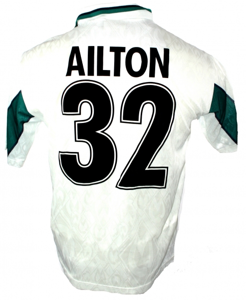 Puma SV Werder Bremen jersey 1998/99 10 Pizarro 32 Ailton O-tel-o white men's M