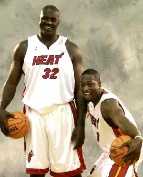 Champion Miami Heat camiseta 32 Shaquille O'Neal NBA Swingman blanco senor L