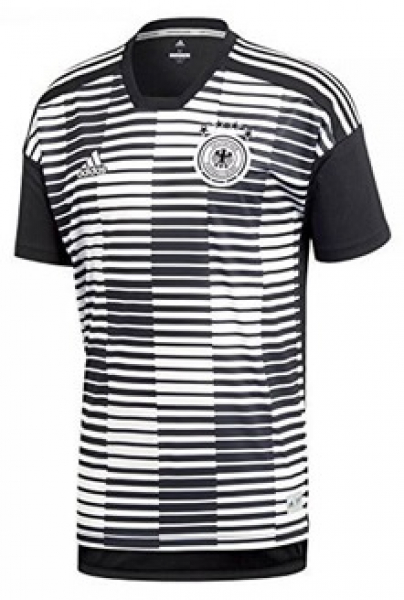 Adidas Deutschland Trikot WM 2018 Pre Match Shirt Aufwärmtrikot Schwarz DFB Herren M
