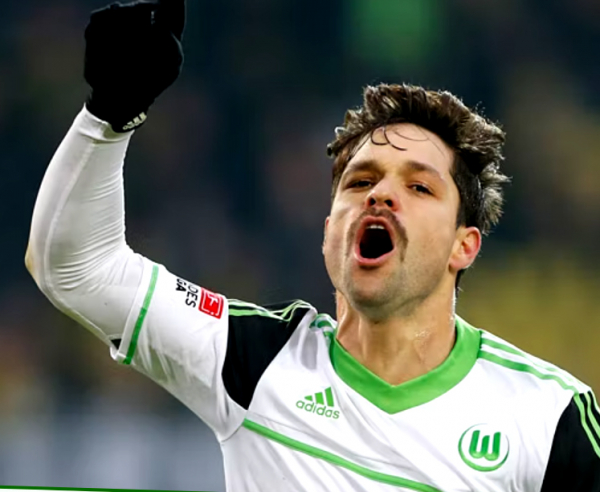 Adidas VFL Wolfsburg Trikot 10 Diego 2012/13 auswärts weiß VW Herren XL