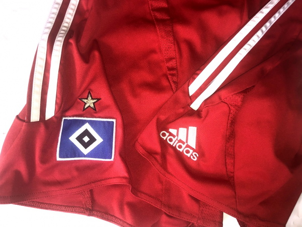 Adidas Hamburger SV Trikothose Hose Shorts 22 Ruud Van Nistelrooy 2009/10 HSV rot Herren S = 5