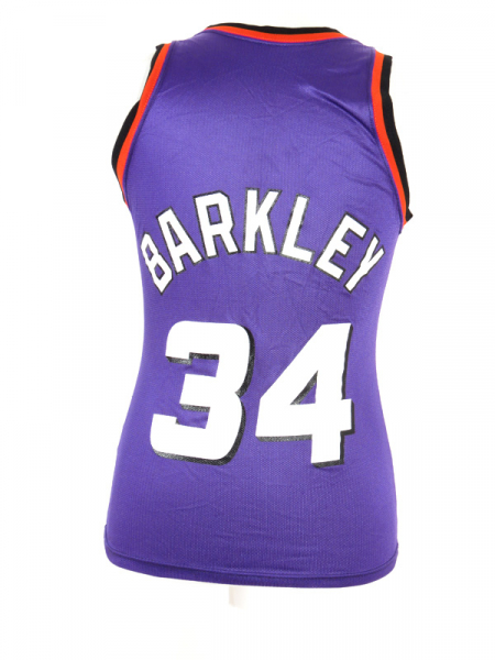 Champion Phoenix Suns Trikot 34 Charles Barkley NBA Lila Heim Basketball Herren L (US 44)