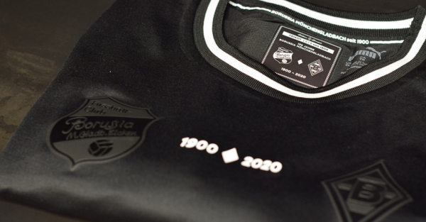 Puma Borussia Mönchengladbach Trikot Sondertrikot 1900-2020 schwarz flatex 120 Jahre M
