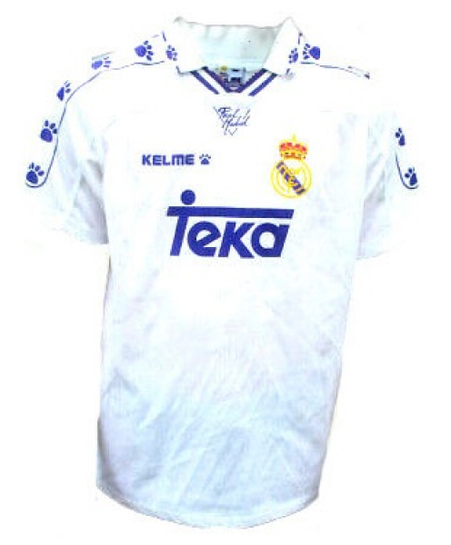 Kelme Real Madrid Trikot 8 Predrag Mijatović 1996/97 Teka Weiß CL Herren L