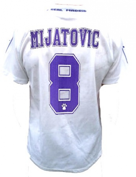 Kelme Real Madrid Trikot 8 Predrag Mijatović 1996/97 Teka Weiß CL Herren L