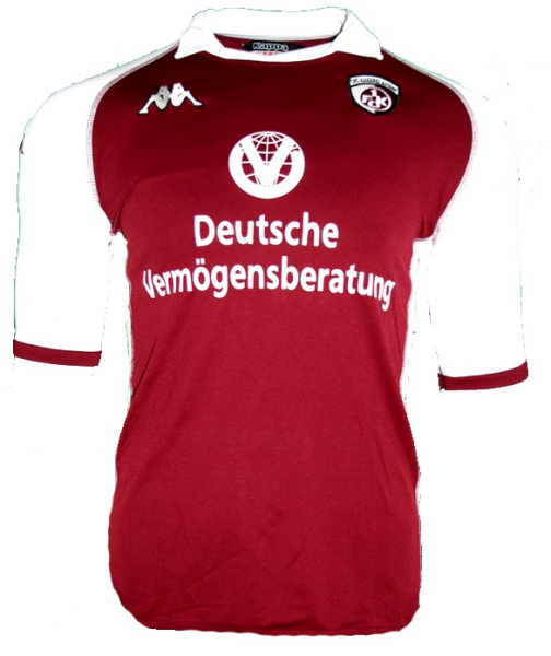 Kappa 1. FC Kaiserslautern camiseta 11 Ioannis Amanatidis 2004/05 rojo-blanco senor L