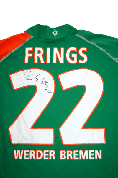 Kappa SV Werder Bremen Trikot 22 Thorsten Frings 2005/06 Papagei Kik signiert Herren 2XL/XXL