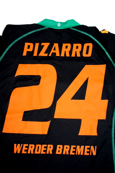 Kappa SV Werder Bremen Trikot 24 Claudio Pizarro 2008/09 Schwarz CL Herren S