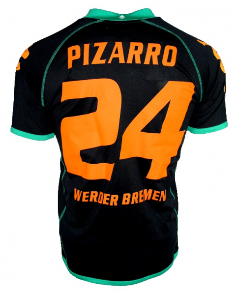 Kappa SV Werder Bremen Trikot 24 Claudio Pizarro 2008/09 Schwarz CL Herren S
