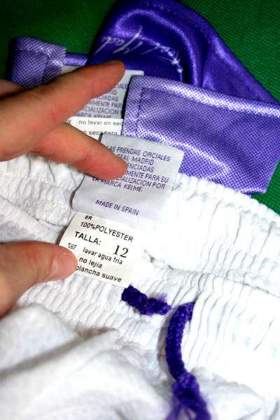 Kelme Real Madrid Trikot 9 Davor Suker mit Hose/Shorts 1996/97 Teka Weiß CL Herren XS=164cm = Talla 12