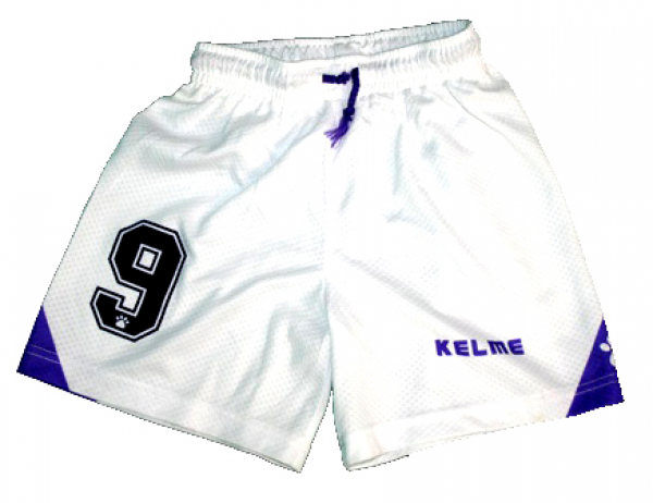 Kelme Real Madrid Trikot 9 Davor Suker mit Hose/Shorts 1996/97 Teka Weiß CL Herren XS=164cm = Talla 12