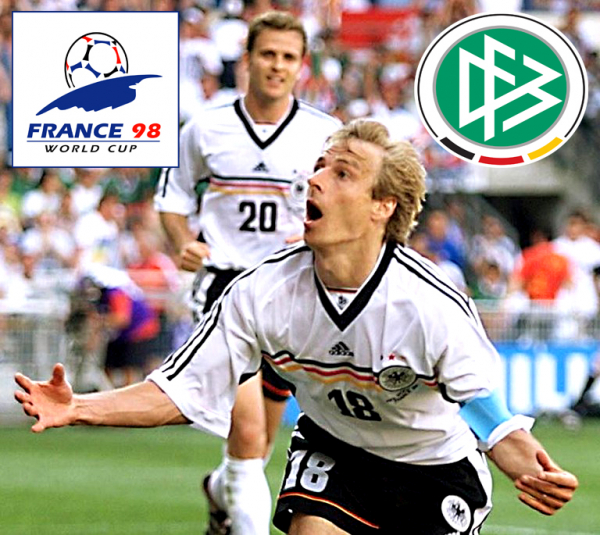 Adidas Deutschland Trikot 18 Jürgen Klinsmann WM 1998 Home DFB Herren S-M 176cm