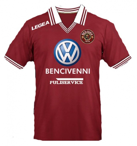 Legea Reggina Calcio Trikot VW Bencivenni 2014/15 100 Jahre rot heim Herren S