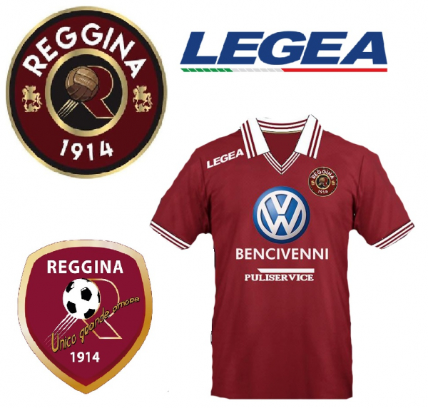 Legea Reggina Calcio Trikot VW Bencivenni 2014/15 100 Jahre rot heim Herren S
