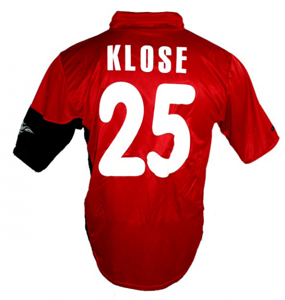 Nike 1. FC Kaiserslautern camiseta 25 Miroslav Klose 2000/2001 rojo senor S