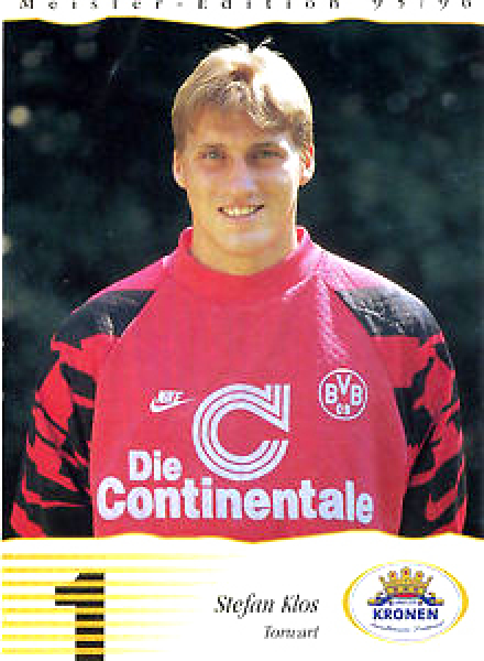 Nike Borussia Dortmund Torwart Trikot 1 Stefan Klos 1995/96 CL BVB Continentale Rot Herren M