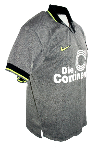 Nike Borussia Dortmund Trikot 1996/97 18 Ricken 10 Möller 9 Chapuisat BVB Continentale Grau Herren L oder XL