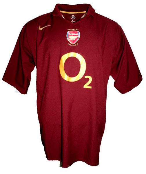 Nike FC Arsenal Trikot 14 Thierry Henry 2005/06 O2 CL Final Away unbeaten Herren XXL
