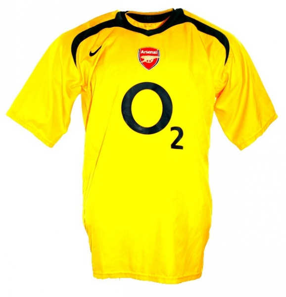 Nike FC Arsenal camiseta 14 Thiery Henry 2005/06 amarillo invicta senor XL