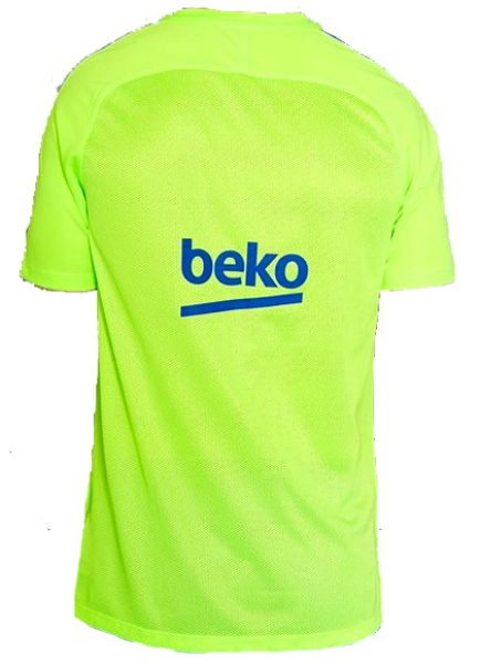 Nike FC Barcelona Trikot 10 Lionel Messi 2016/17 Beko Matchworn Gelb Training Shirt Herren XL