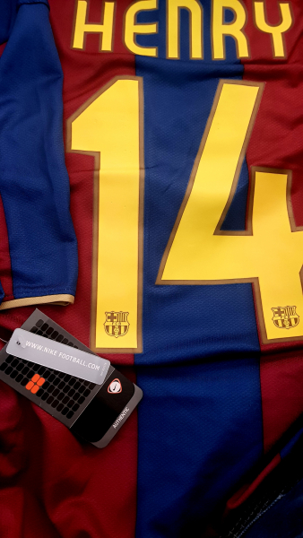 Nike FC Barcelona Trikot 14 Thierry Henry 2007/08 Unicef Heim NEU mit Etiketten Herren XL