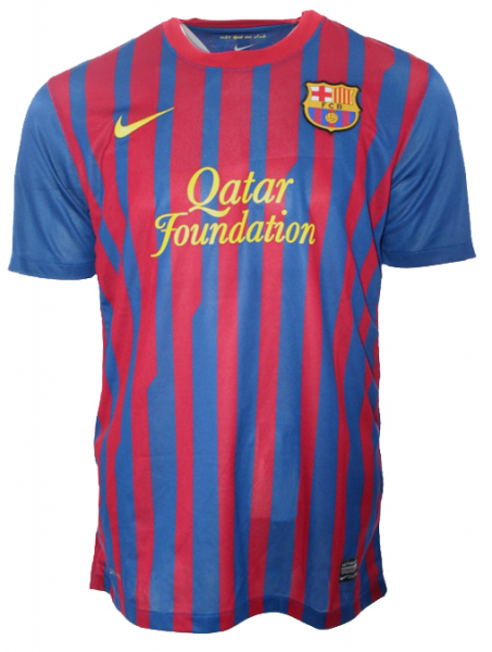 Nike FC Barcelona Trikot 10 Lionel Messi 2011/12 Qatar heim Herren S/M/L/XL/XXL