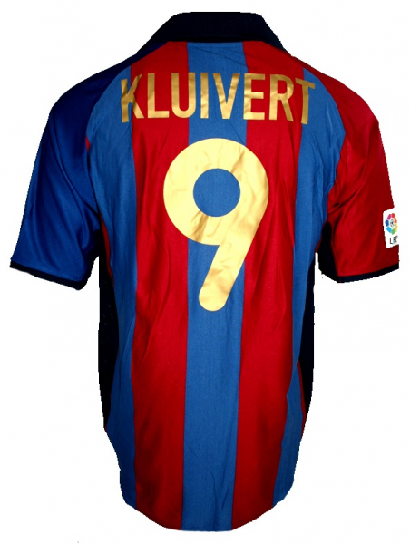 Nike FC Barcelona Trikot 9 Patrick Kluivert 2001/02 Heim Herren L oder XL