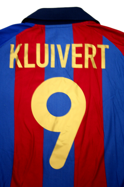 Nike FC Barcelona Trikot 9 Patrick Kluivert 2001/02 Heim Herren L oder XL