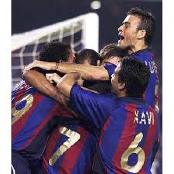 Nike FC Barcelona Trikot 9 Patrick Kluivert 2001/02 Heim Herren L oder XL