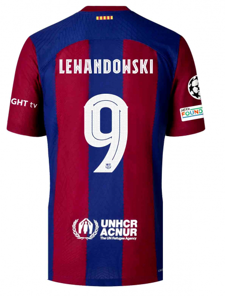 Nike FC Barcelona Trikot 9 Robert Lewandowski 2023/24 Spotify heim Herren L
