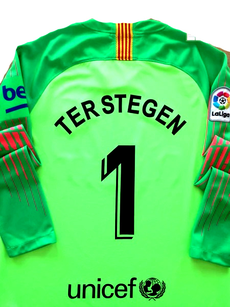 Nike FC Barcelona portero camiseta 1 Marc-Andre ter Stegen 2018/19 Rakuten home verde nuevo senor L