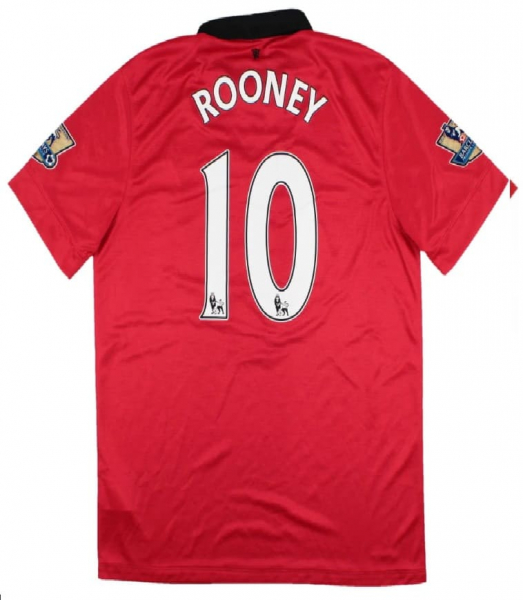 Nike Manchester United Trikot 10 Wayne Rooney 2013/14 heim rot A-on Herren M