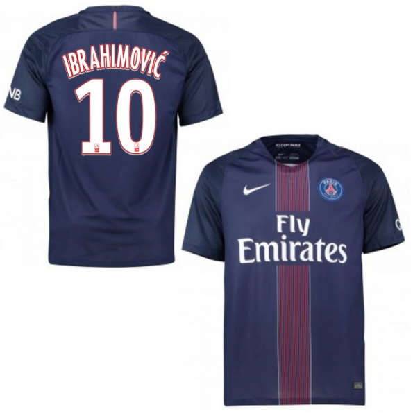 Nike Paris St. Germain Trikot 10 Zlatan Ibrahimovic 2016//17 heim Fly Emirates Herren S
