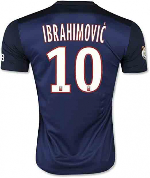 Nike Paris St. Germain Trikot 10 Zlatan Ibrahimovic 2015/16 heim Fly Emirates Herren S-M = Jugend 176 cm