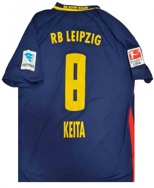 Nike RB Red Bull Leipzig Trikot 8 Naby Keita 2016/17 auswärts marine navy Herren XXL/2XL