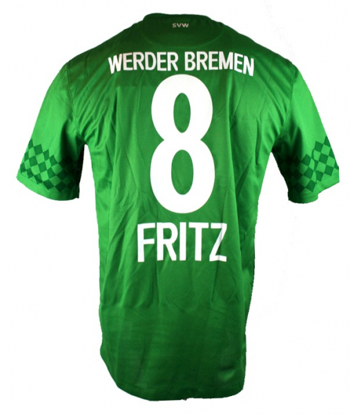 Nike SV Werder Bremen camiseta 8 Clemens Fritz 2012/13 verde senor L