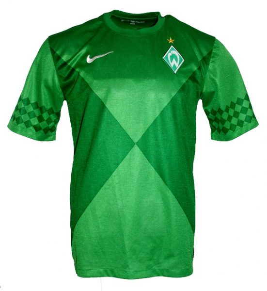 Nike SV Werder Bremen camiseta 8 Clemens Fritz 2012/13 verde senor L