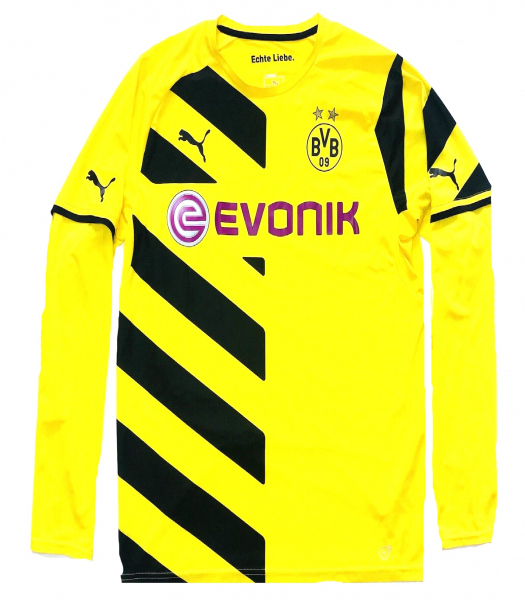Puma Borussia Dortmund Trikot 17 Aubameyang 2014/15 matchworn langarm BVB Herren L