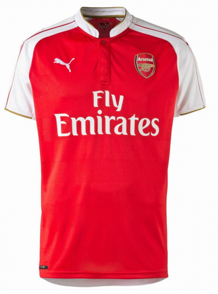 Puma FC Arsenal London jersey 11 Mesut Özil 2015/16 home Fly Emirates red men's L