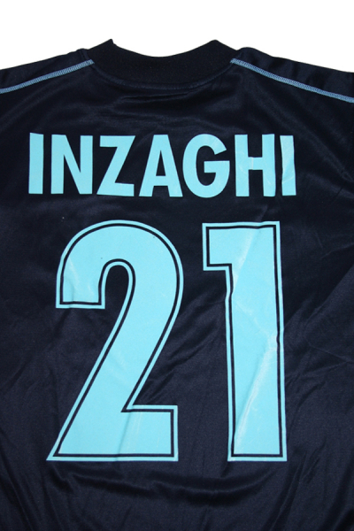Puma Lazio Rom Trikot 21 Simone Inzaghi 2001/2002 Auswärts Siemens Herren M