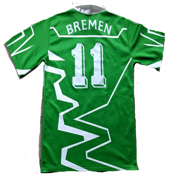 Puma SV Werder Bremen Trikot 11 Wynton Kiwi Rufer 1993/94 grün Dbv Herren M